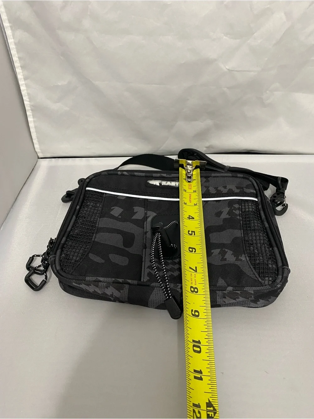 Black and Gray Camouflage Fishing Pack